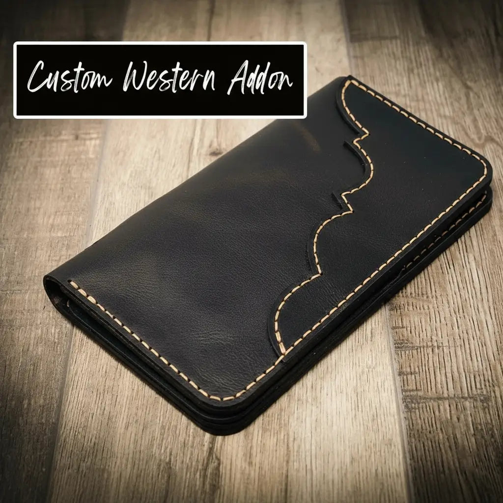 Badge Long Wallet - Chestnut