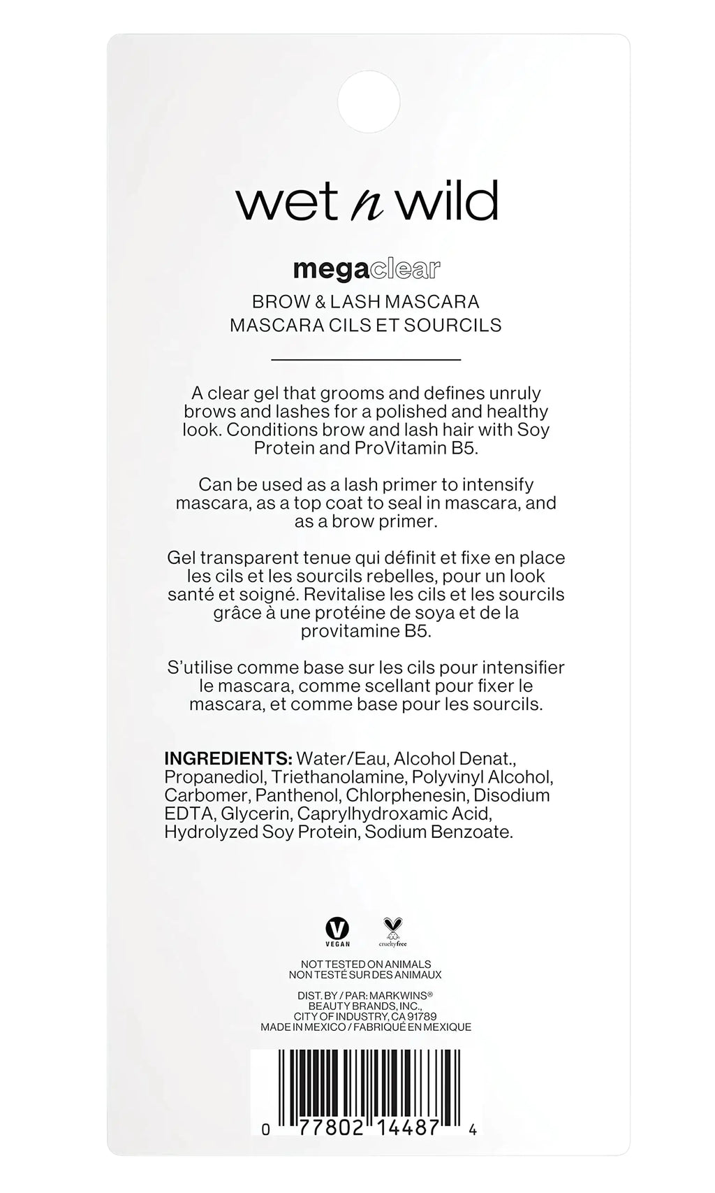 Wet N Wild Mega Clear Brow & Lash Mascara – Groom, Sculpt & Define