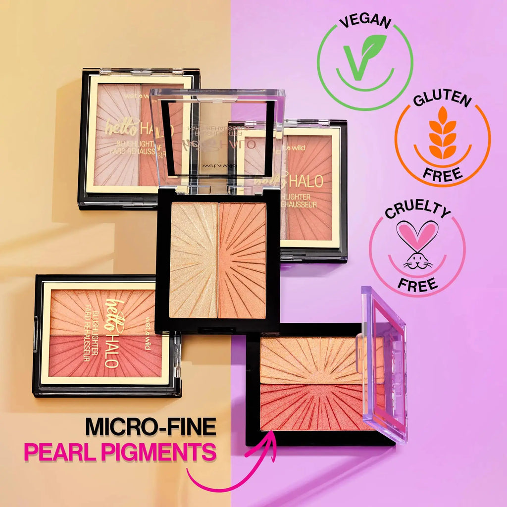Wet n Wild MegaGlo Blushlighter - Blendable Blush & Highlighter Set(Pack of 1)