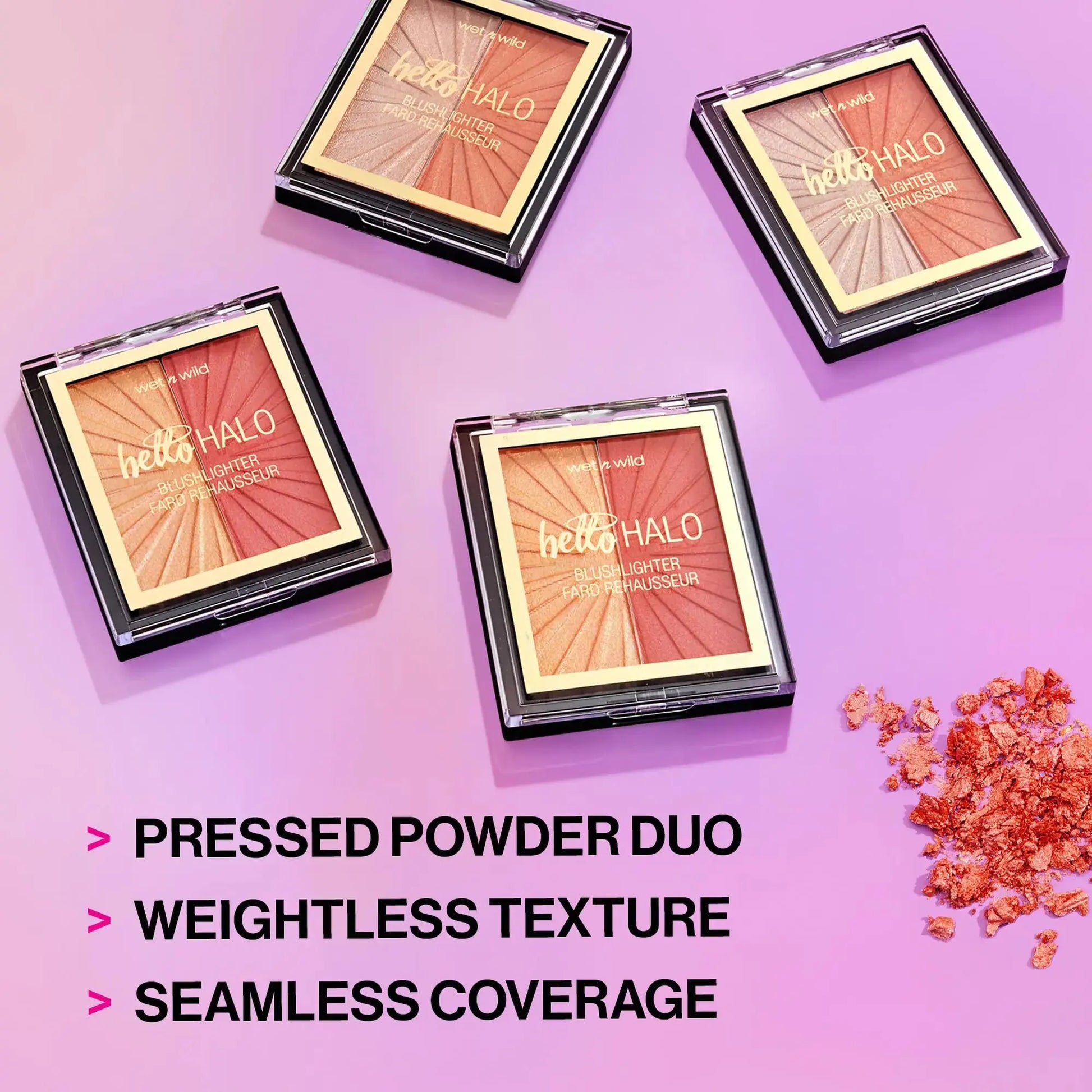 Wet n Wild MegaGlo Blushlighter - Blendable Blush & Highlighter Set(Pack of 1)