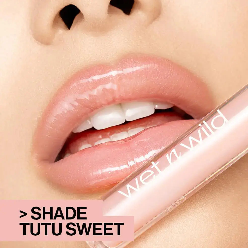 Wet n Wild MegaSlicks Lip Gloss - TuTu Sweet | Ultra-Glossy & Hydrating