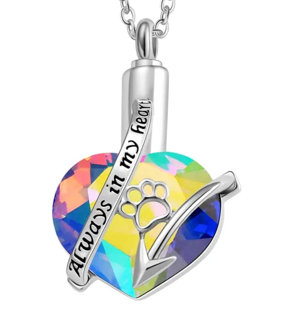 White Gold Plated Urns Pendant Necklace