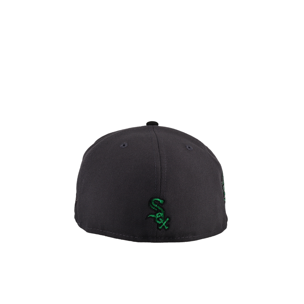 Chicago White Sox 2005 WS Laurel Wreath (Graphite/Black) Metallic 59Fifty Fitted Hat