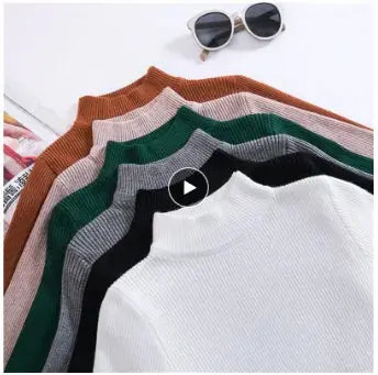 Wild Sweater Women’s Slim Fit Turtleneck Pullover