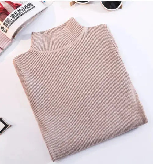 Wild Sweater Women’s Slim Fit Turtleneck Pullover