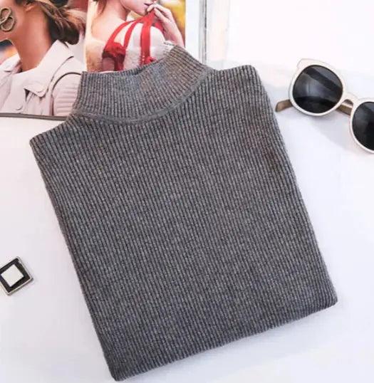 Wild Sweater Women’s Slim Fit Turtleneck Pullover