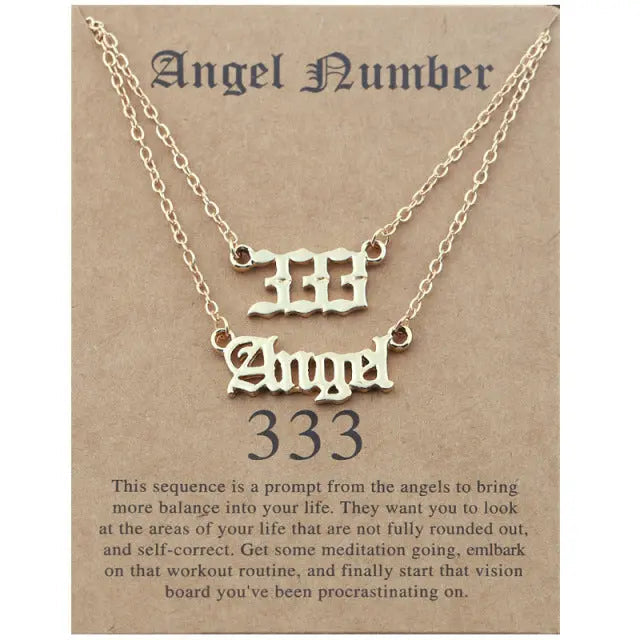 Woman Fashion Choker Necklace - Gold Chain with Angel Pendant