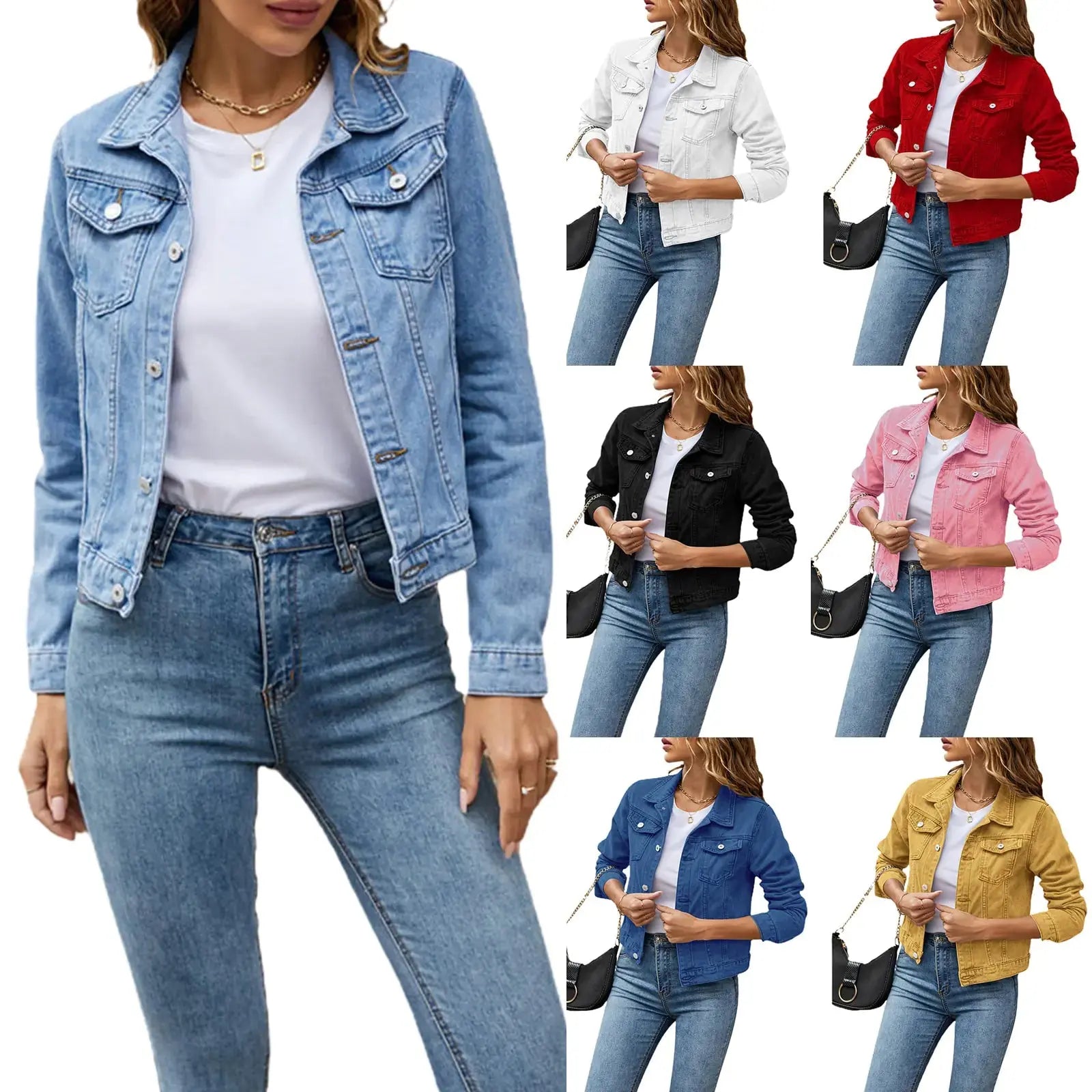 Women's Classic Denim Jacket – Stylish & Versatile