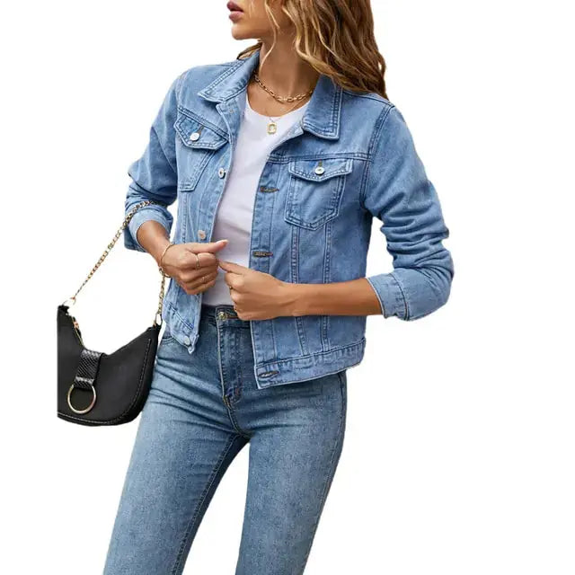 Women's Classic Denim Jacket – Stylish & Versatile