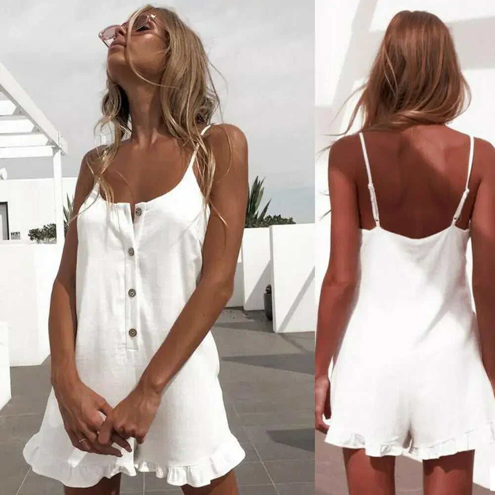 Women's Sleeveless Romper – Chic & Comfortable