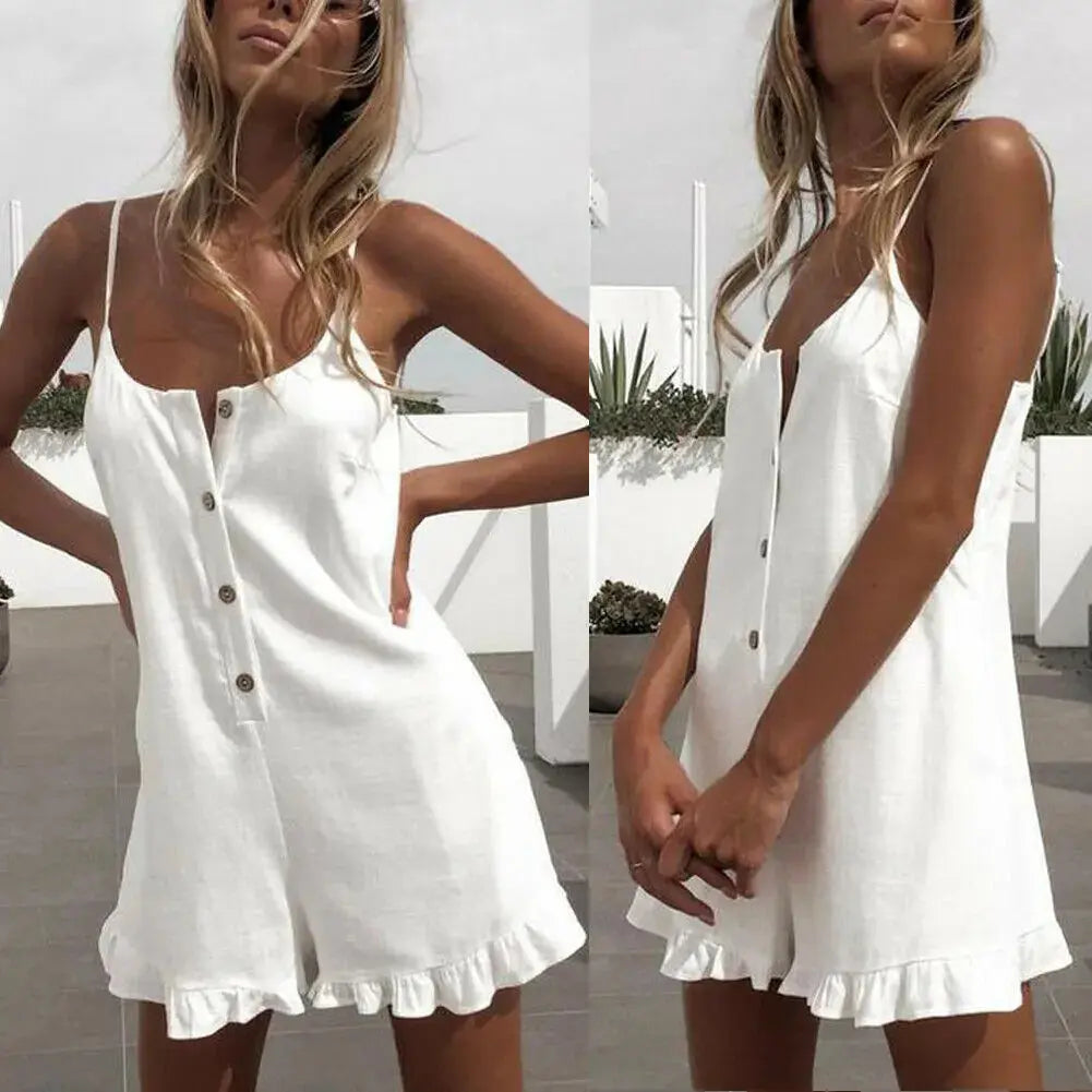 Women's Sleeveless Romper – Chic & Comfortable