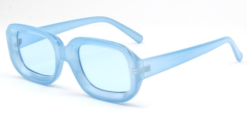 Retro Oversized Square Sunglasses Chunky 90s Bold Frame