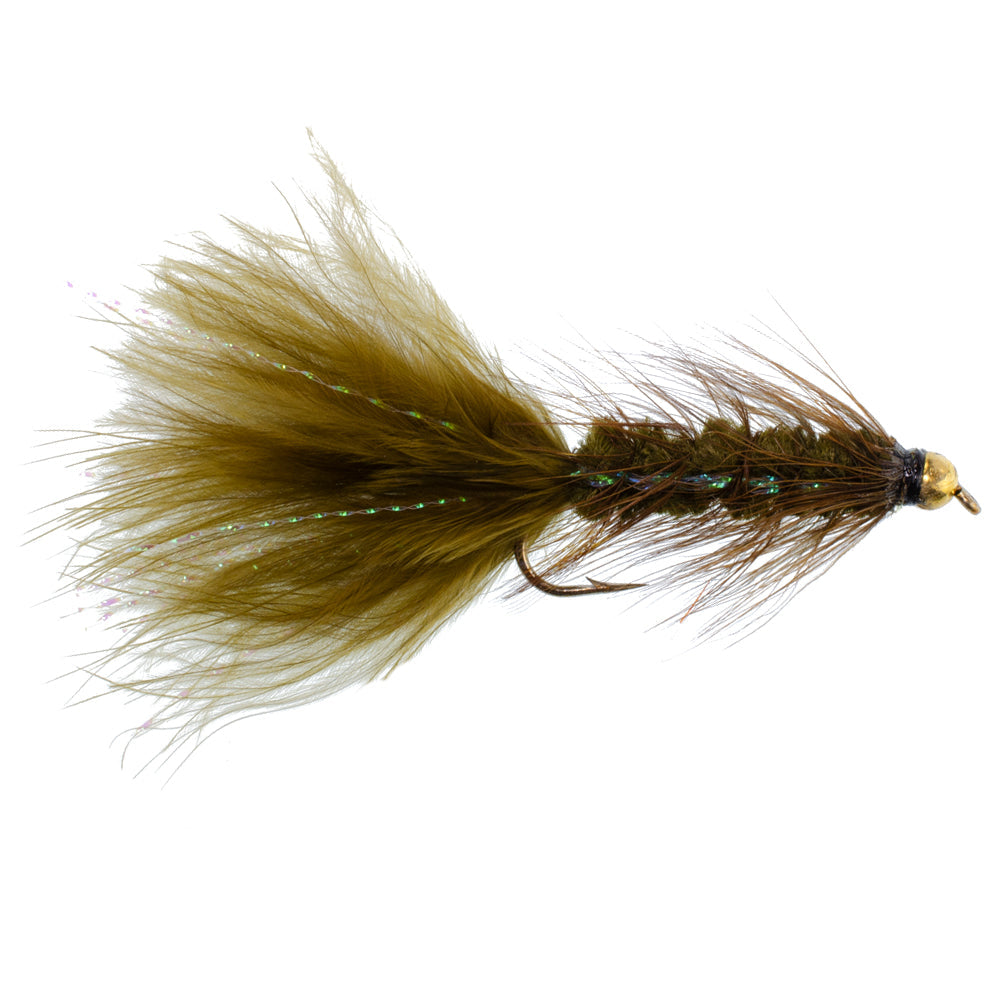 Basics Collection - Crystal Woolly Bugger Assortment - 10 Bead Head Wet Flies - 5 Patterns - Hook Size 8