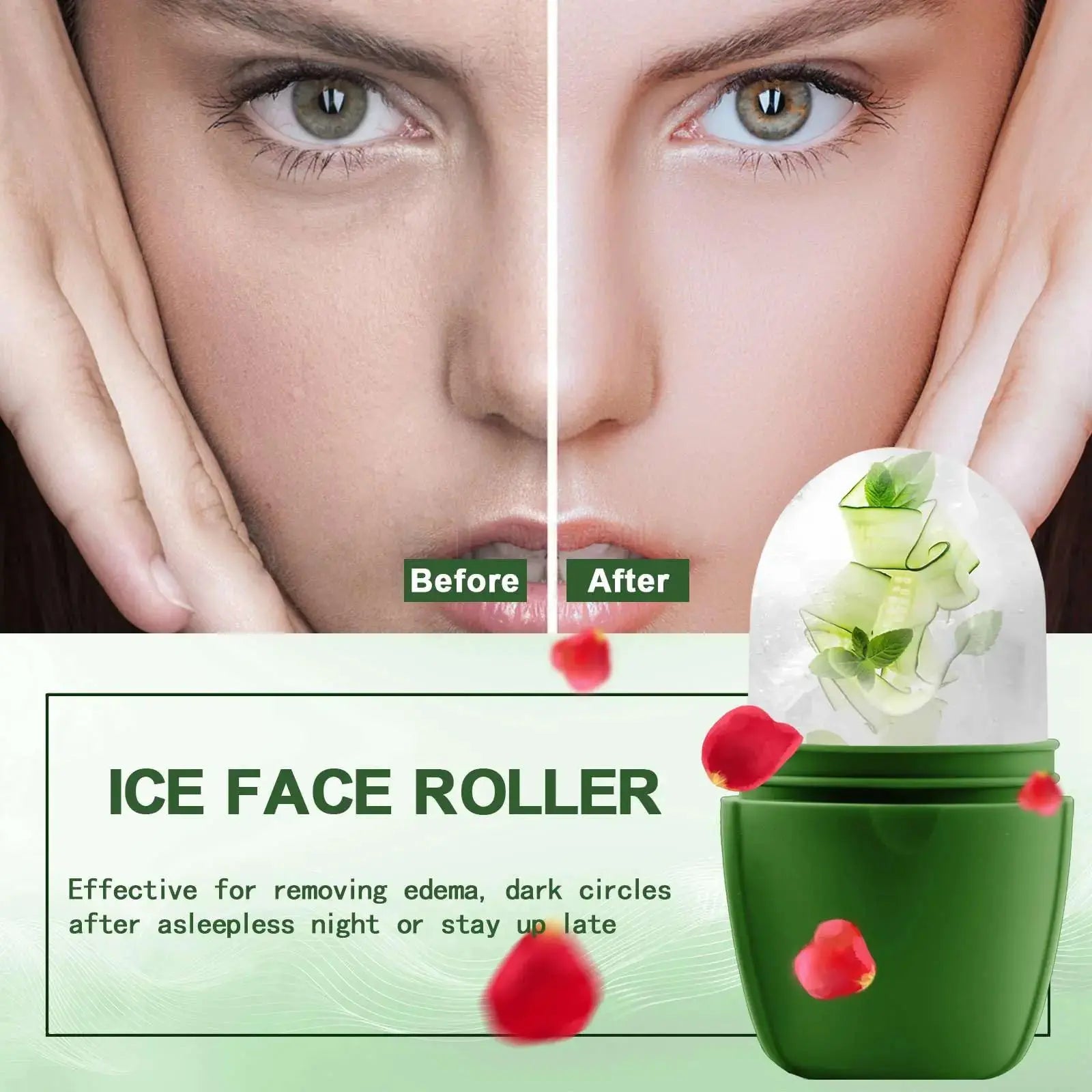 XHJRI Ice Face Roller Massager