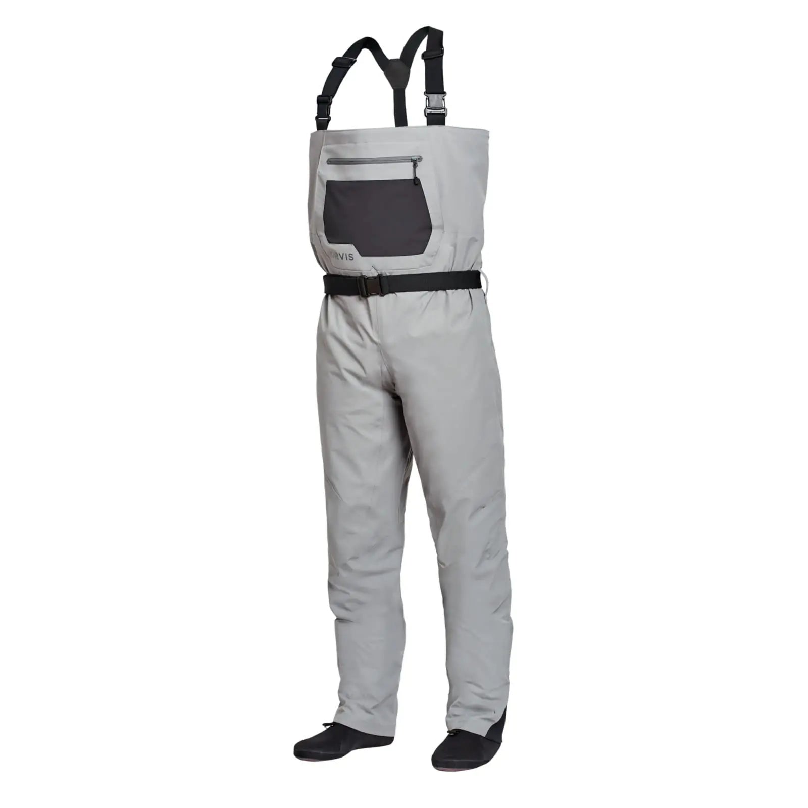 Orvis Clearwater Chest Waders for Men - Waterproof Fly Fishing Waders with Neoprene Booties External Storage Pocket Stone - X-Large Short