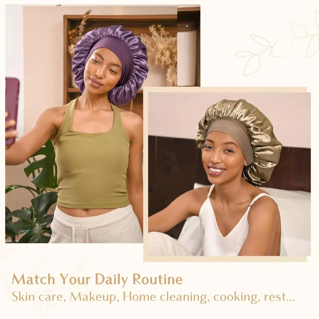 YANIBEST Silk Bonnet for Sleeping Cap