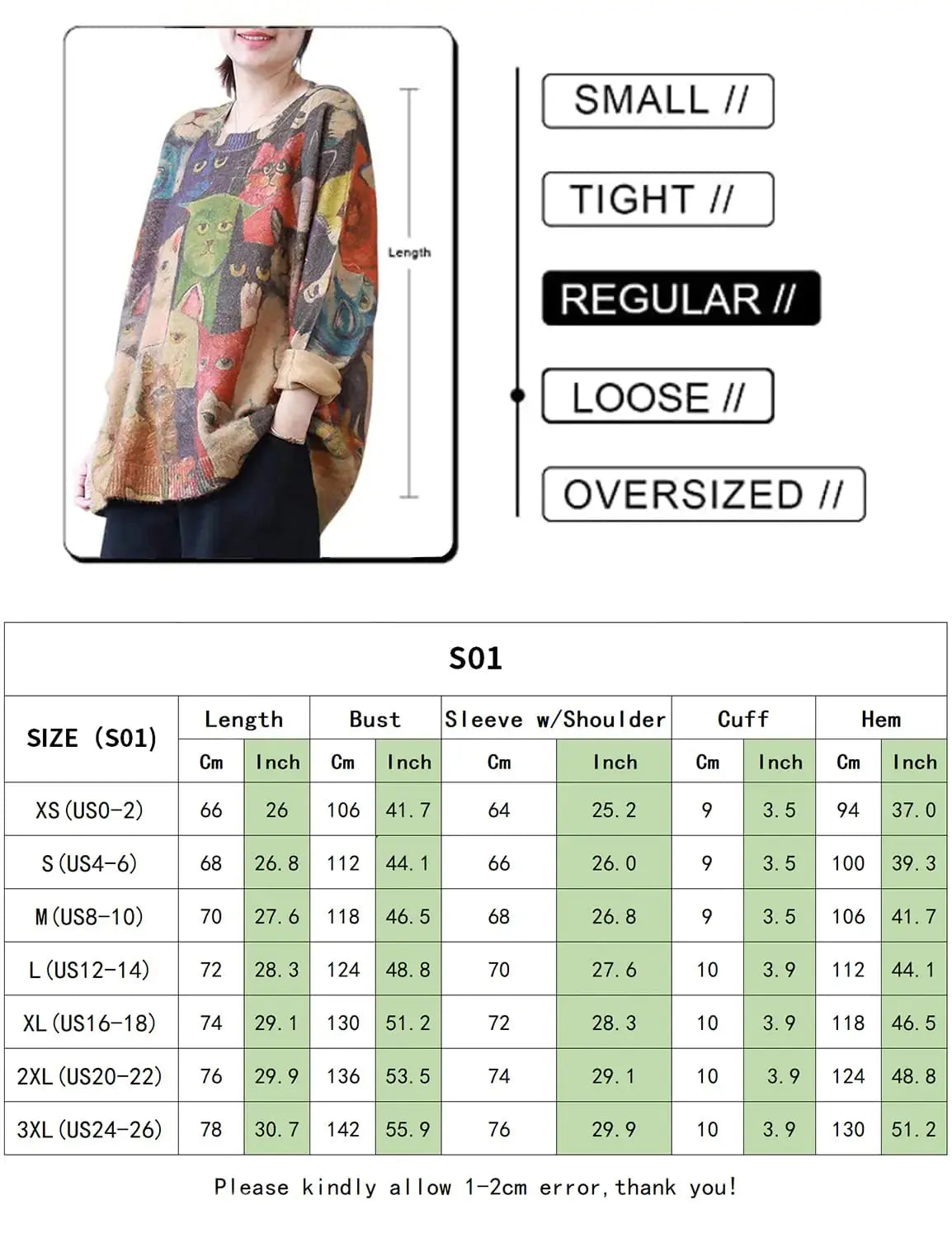 YESNO Women Ugly Christmas Sweater - Graphic Printed Oversized Pullover Sweater