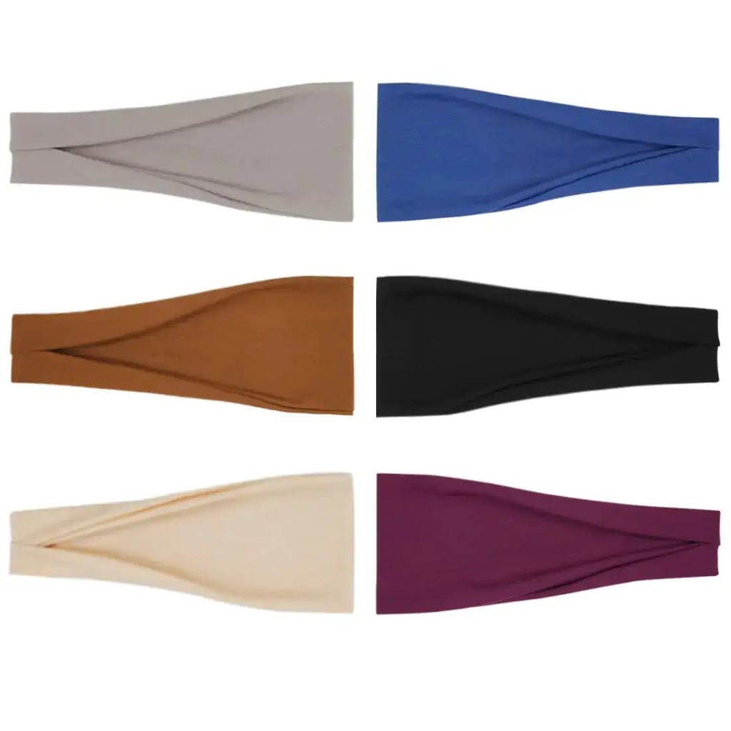 YONUF Fashion Wide Headbands For Women - Yoga Workout Hair Accessories
