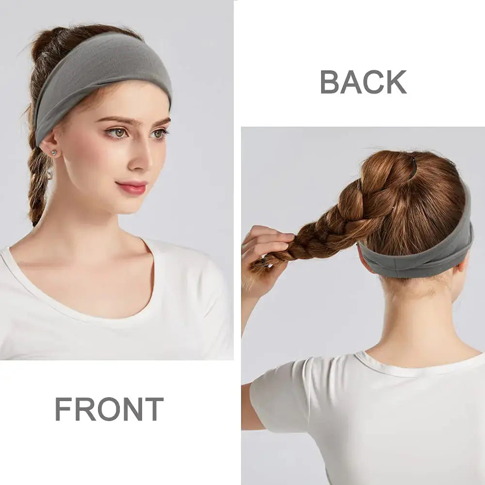 YONUF Fashion Wide Headbands For Women - Yoga Workout Hair Accessories