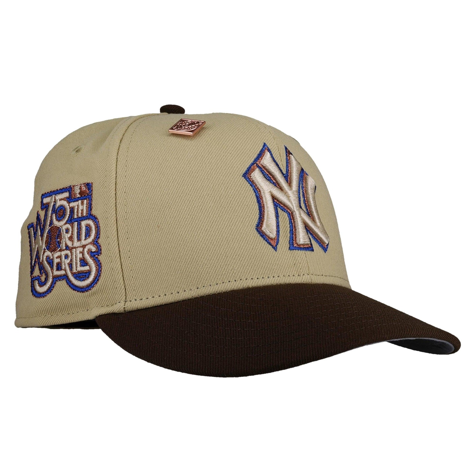 New York Yankees 1975 WS Vegas/Walnut Metallic 59Fifty Fitted Hat