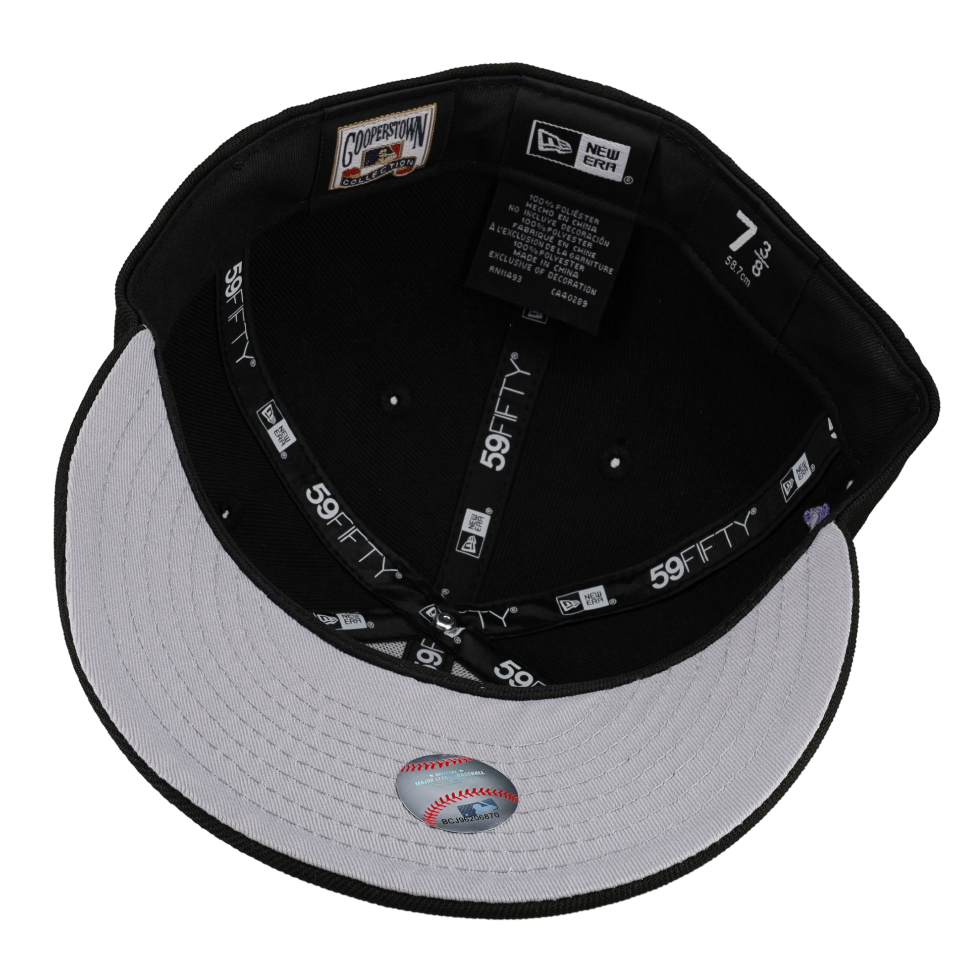 New York Yankees Trippy 75th Anniversary Graphite 59Fifty Fitted Hat