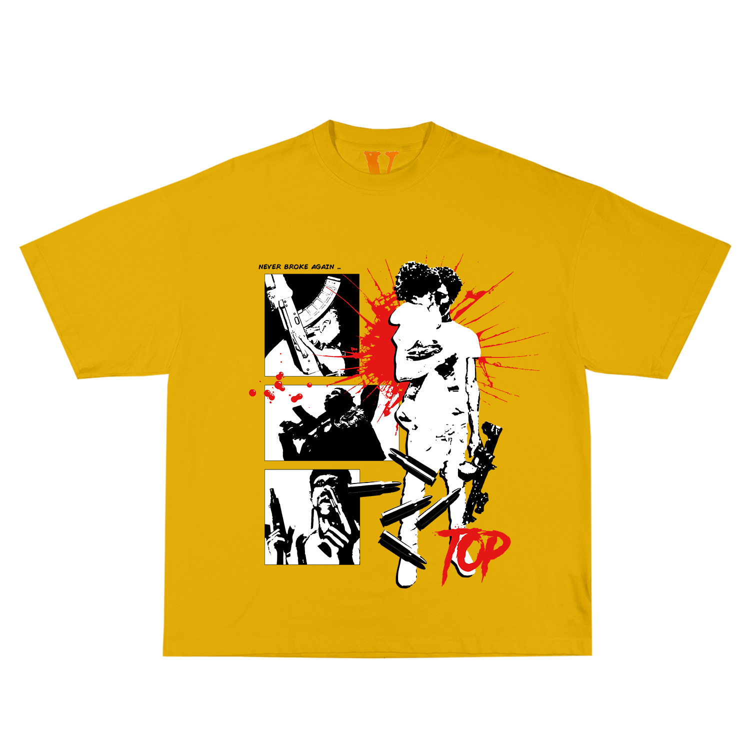 YoungBoy NBA x Vlone House Arrest Tee Yellow