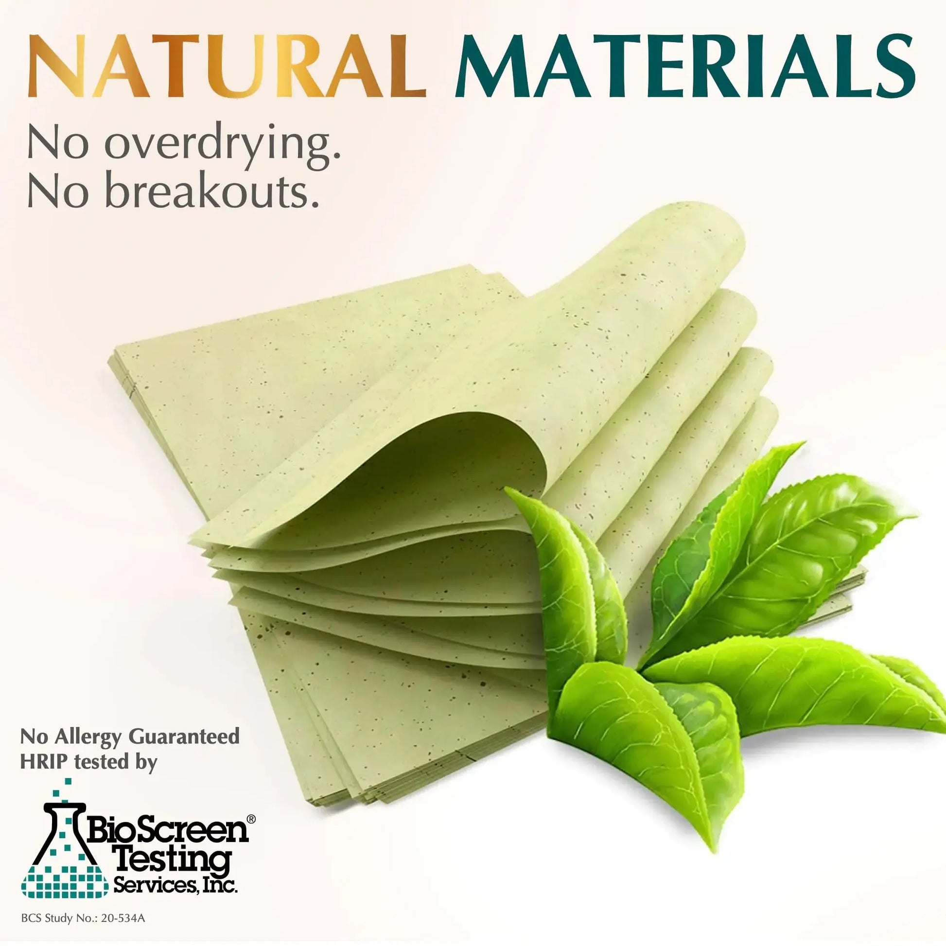 ZOROM'S Natural Green Tea Oil Blotting Sheets for Face | Natural Oil Absorbing Sheets