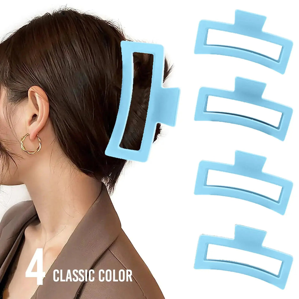 ZYTJ 5 Inche Blue Extra Large Claw Clips for Thick Hair & Long Hair - Strong & Non-slip