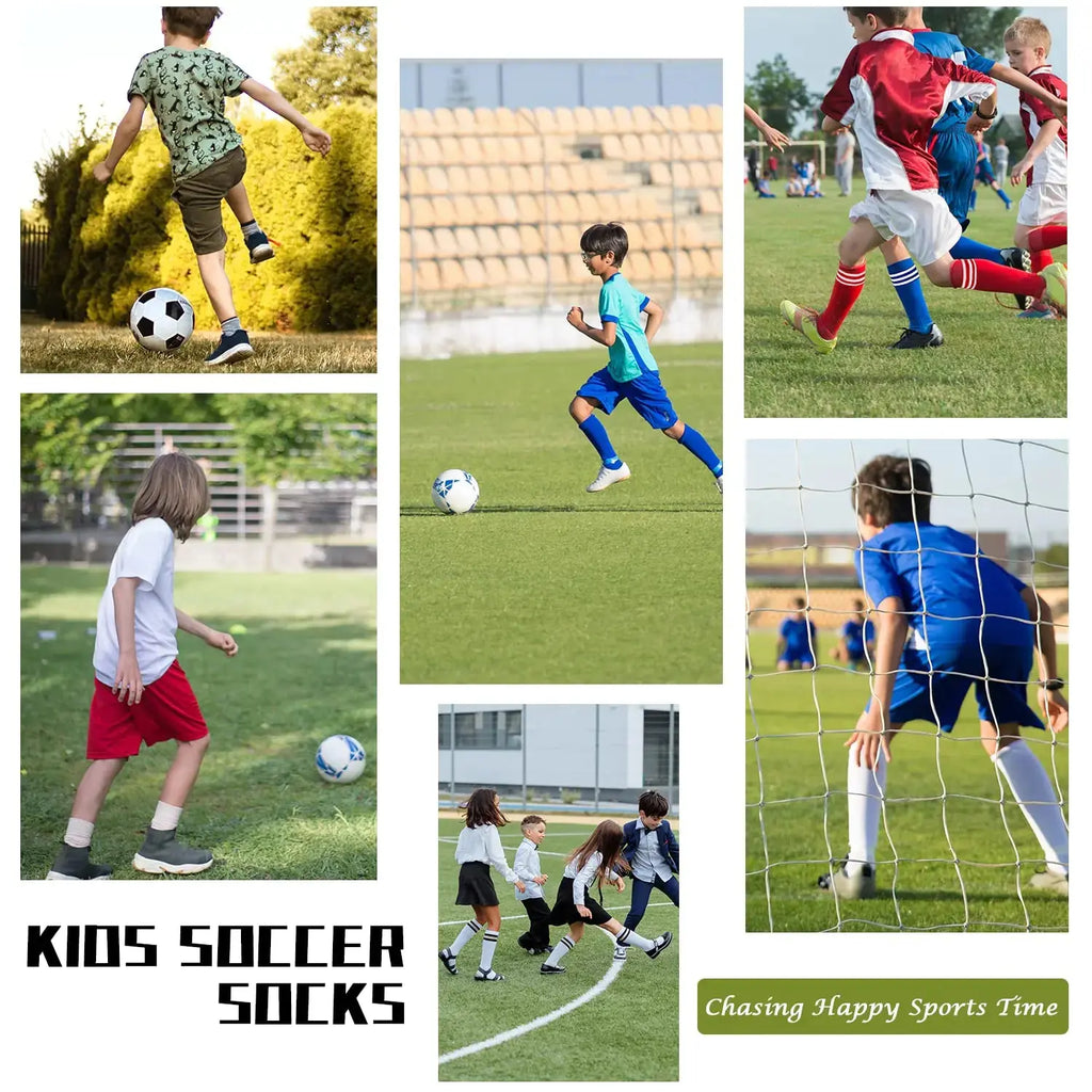 Zando 4 Pairs Kids Soccer Socks