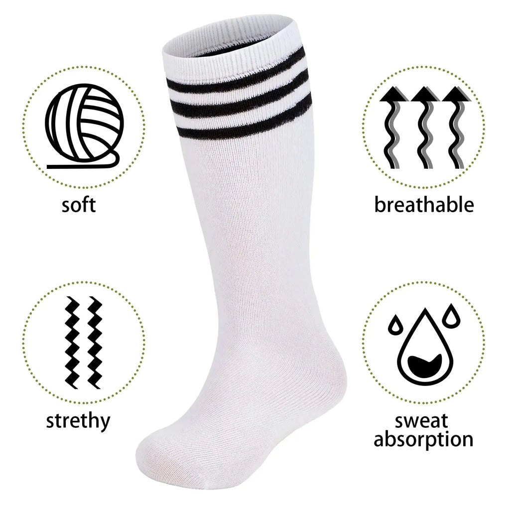 Zando 4 Pairs Kids Soccer Socks