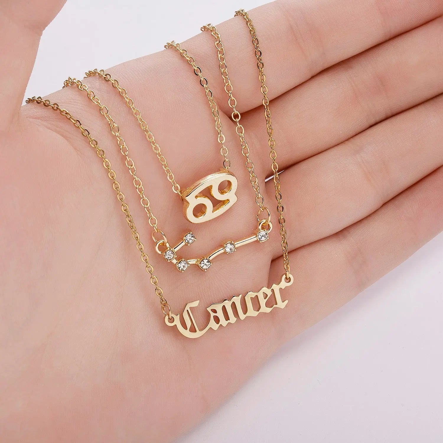 Zodiac Sign Pendant Necklace - Available in 12 Different Zodiac Signs