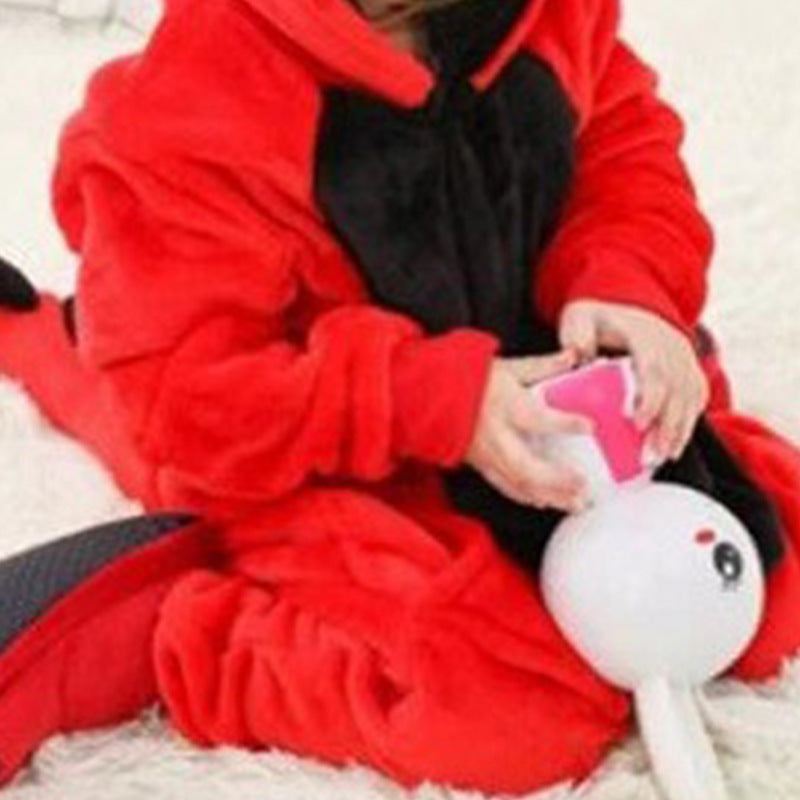 Flannel Funny Dinosaur Pajama Animal Dinosaur Family Home Funny Costume One-Piece