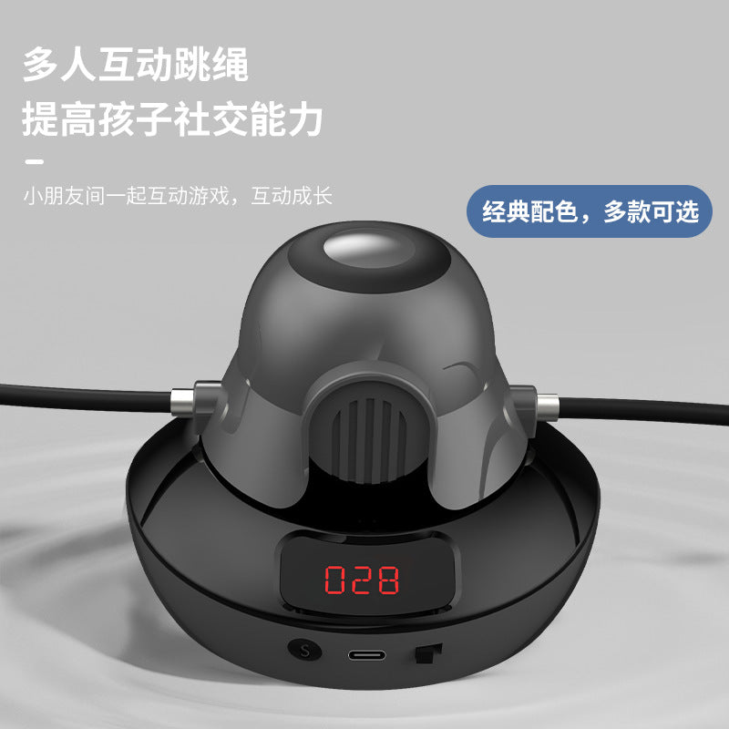 Intelligent automatic rope skipping machine 10 adjustment remote control electronic counting children training electric rope skipping device
