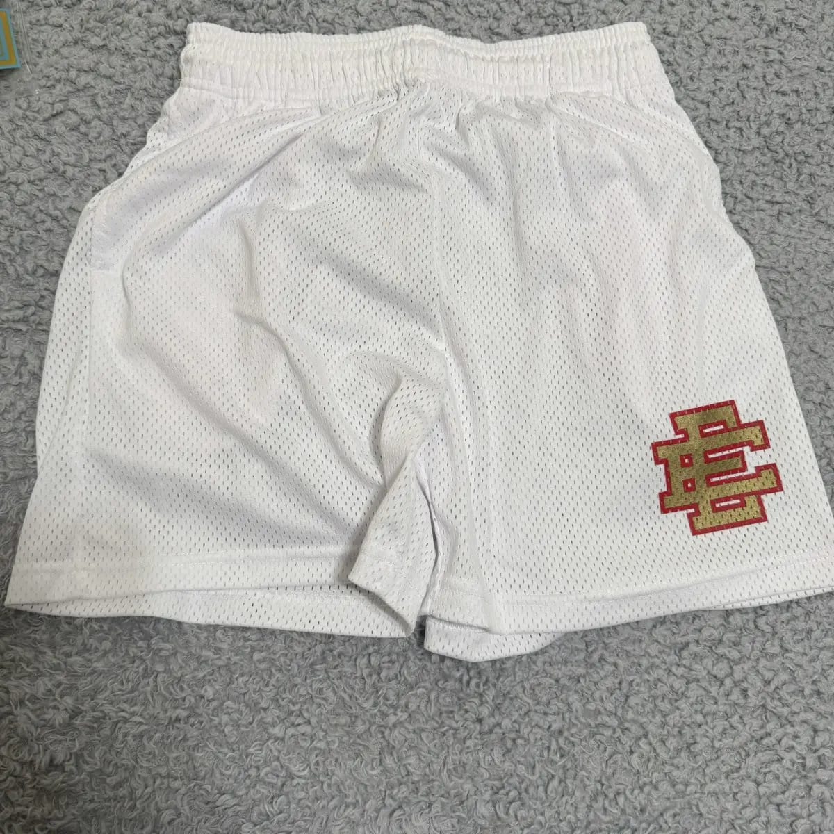 Eric Emanuel Shorts - White Gold 49ers