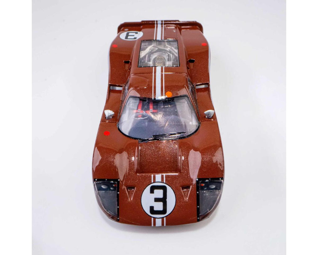 AFX Collector Series 1967 Ford GT40 Mk IV LeMans #3 HO Slot Car (Copper) (SWB) (Mega G+) 22053