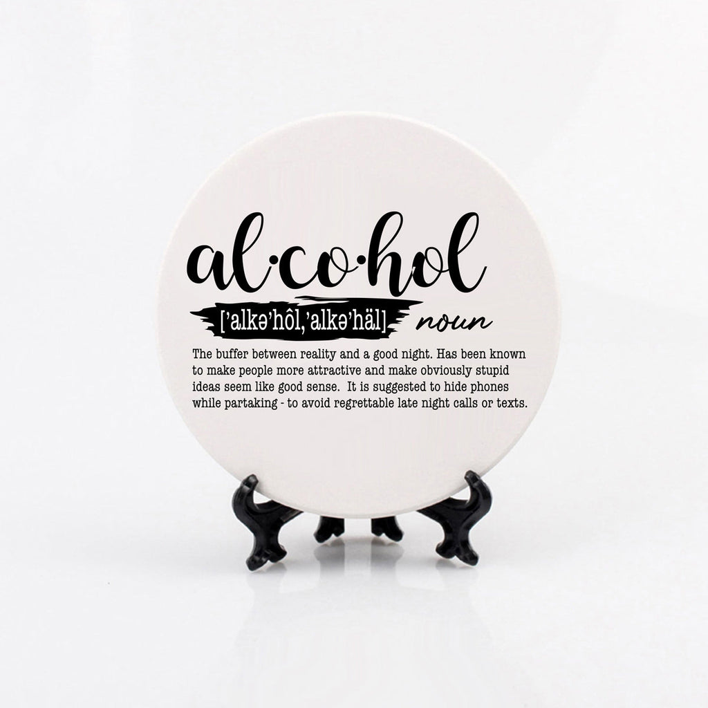 Funny Drink Definition Coasters Set Dictionary Quote Coasters For Bar And Countertop Decor