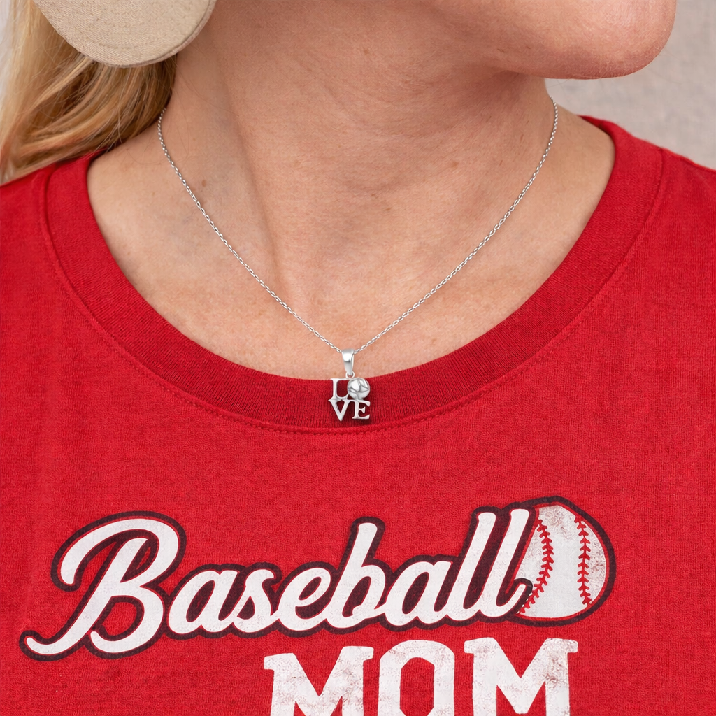 Love Baseball Necklace