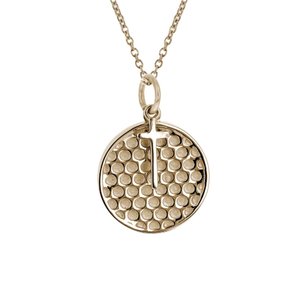 Golf Necklace With Dangle Cross Pendant