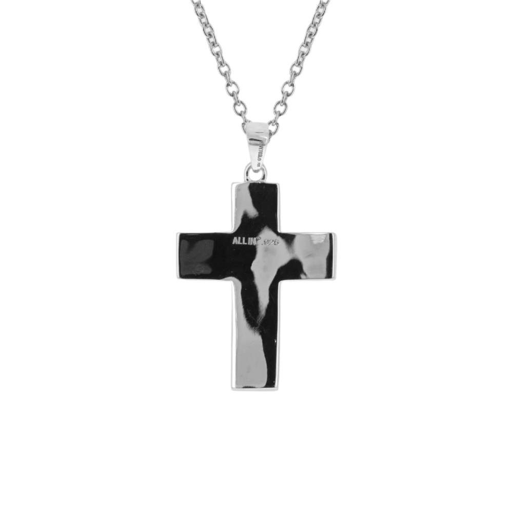 Pigskin Football Cross Necklace (Youth)