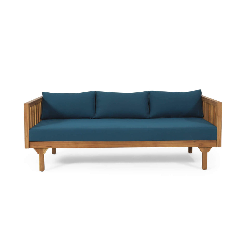 Alora 3-Seater Acacia Wood Daybed Sofa With Water-Resistant Cushions (SAK65773)