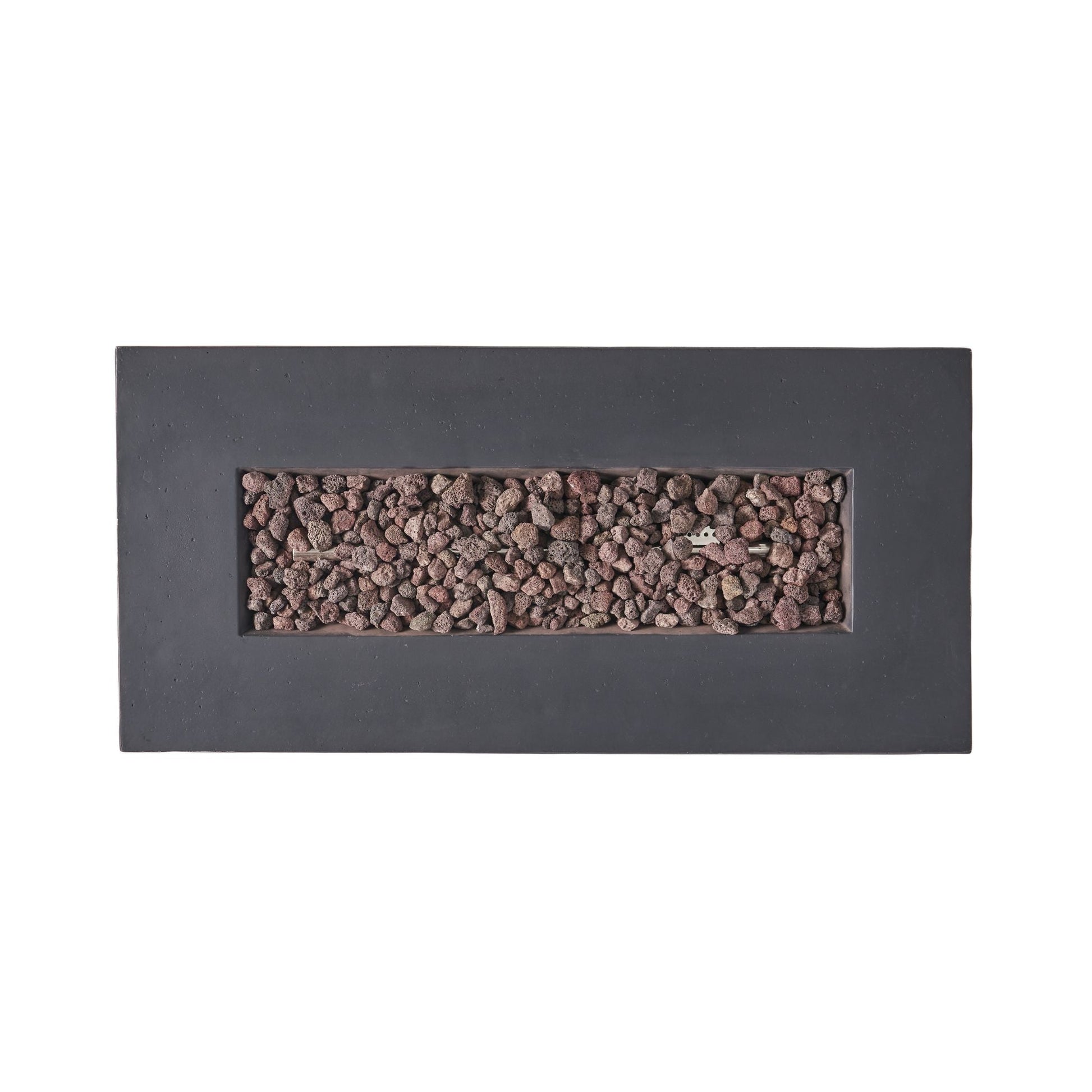 Alora Premium Outdoor Contemporary 40K BTU Rectangular Propane Gas Fire Pit Table (SAK96153)