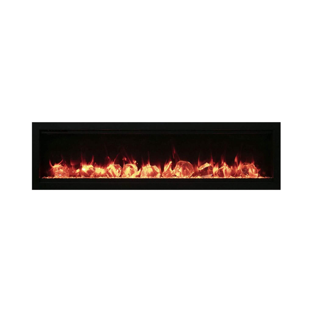 Amantii Symmetry 74-Inch Smart Electric Fireplace With Programmable Timer And Thermostat [SYM-74] (SAK26974)