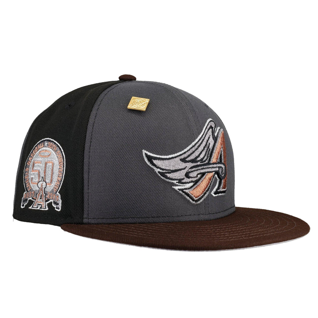 Anaheim Angels 50th Anniversary Patch Pinwheel 59Fifty Fitted Hat