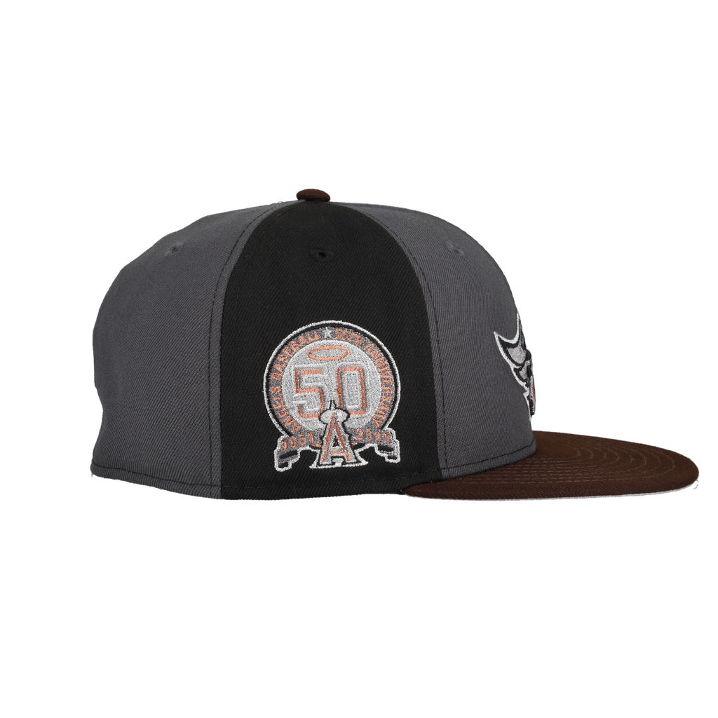 Anaheim Angels 50th Anniversary Patch Pinwheel 59Fifty Fitted Hat