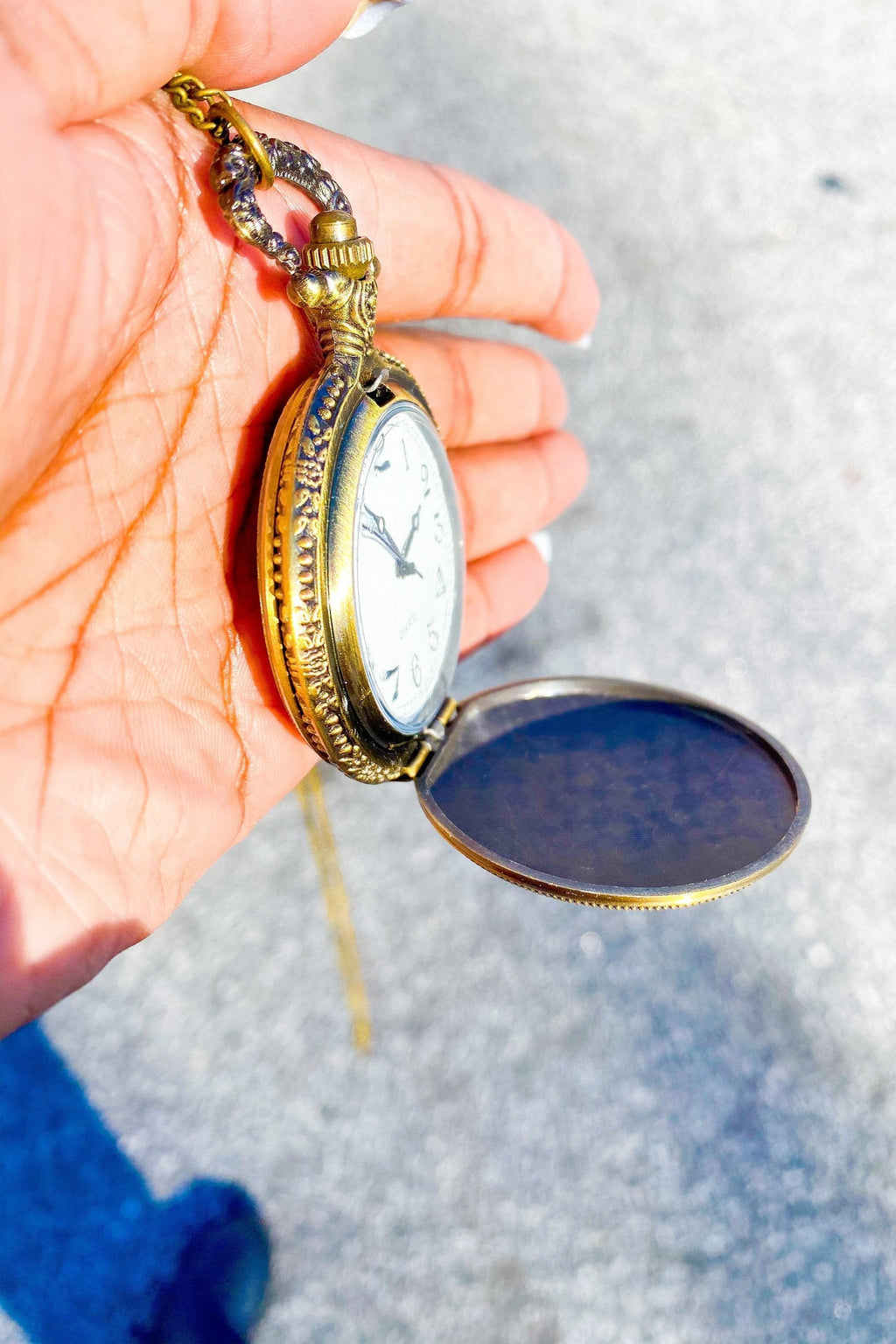 Antique Eiffel Tower Locket Necklace Vintage Paris Charm