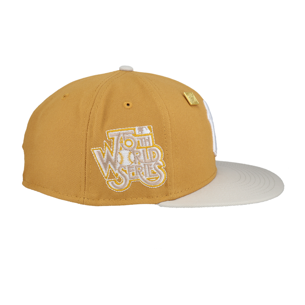 New York Yankees 75th World Series Patch Fitted Hat