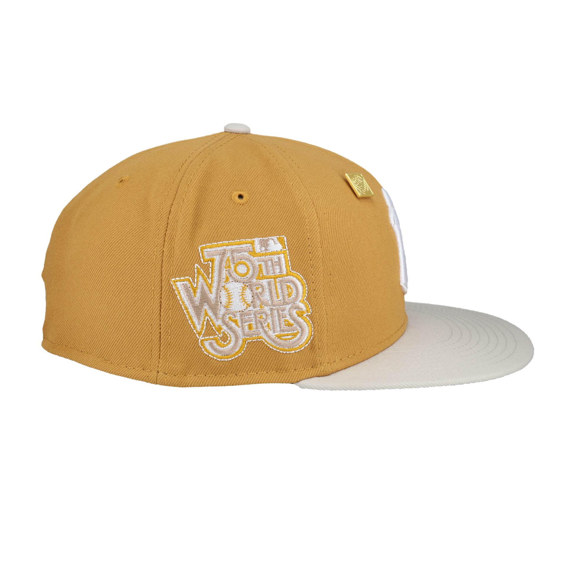 New York Yankees 75th World Series Patch Fitted Hat
