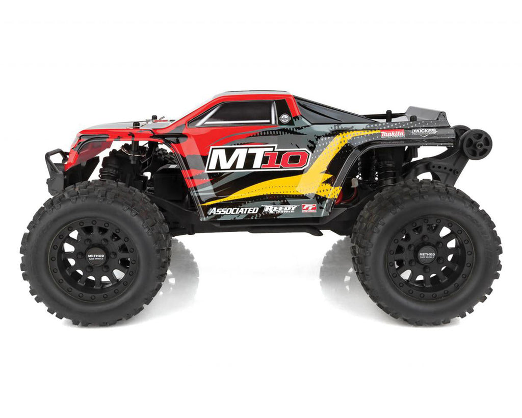Team Associated RIVAL MT10 V2 1/10 Scale 4WD Brushless Monster Truck RTR LiPo Combo - Red