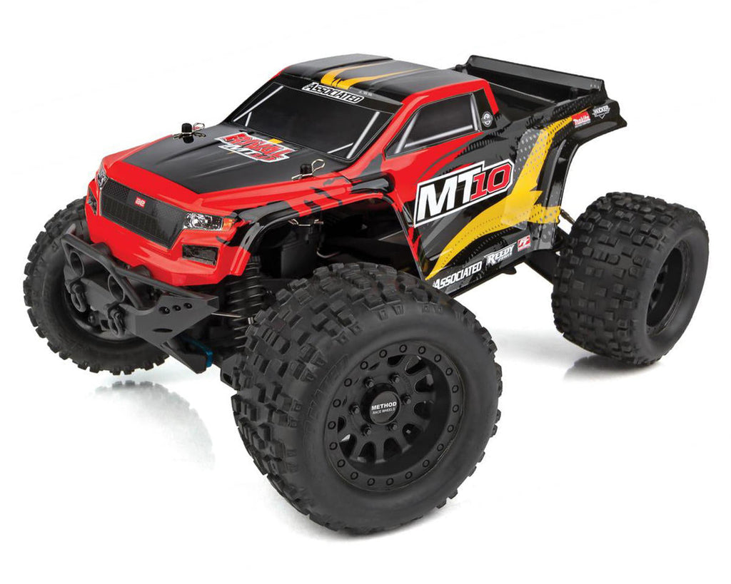 Team Associated RIVAL MT10 V2 1/10 Scale 4WD Brushless Monster Truck RTR LiPo Combo - Red