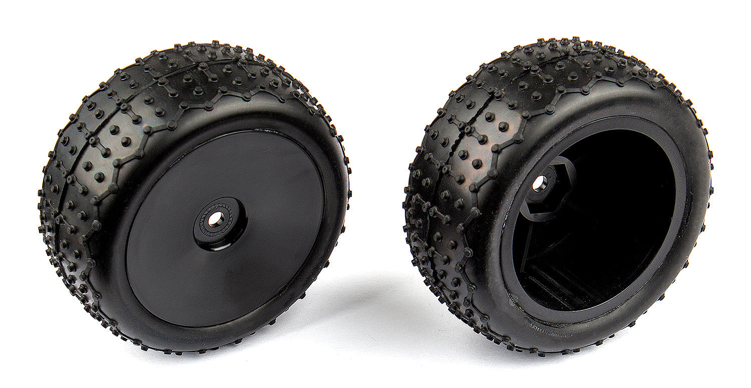 Team Associated Front Narrow Mini Pin Tires Mounted for Reflex 14T or 14B